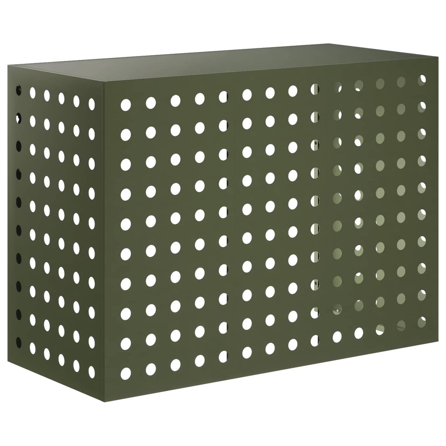 Air Conditioner Cover Olive Green 110 x 50 x 80 cm Steel