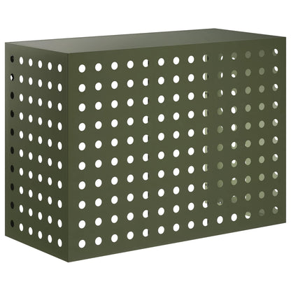 Air Conditioner Cover Olive Green 110 x 50 x 80 cm Steel