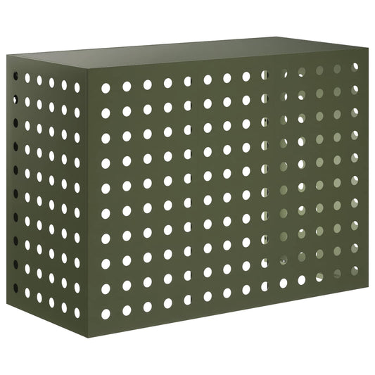 Air Conditioner Cover Olive Green 110 x 50 x 80 cm Steel