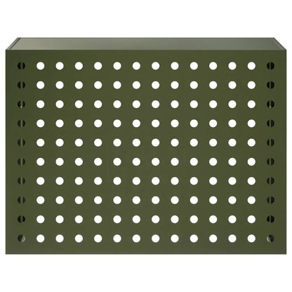 Air Conditioner Cover Olive Green 110 x 50 x 80 cm Steel