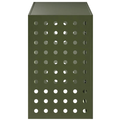 Air Conditioner Cover Olive Green 110 x 50 x 80 cm Steel