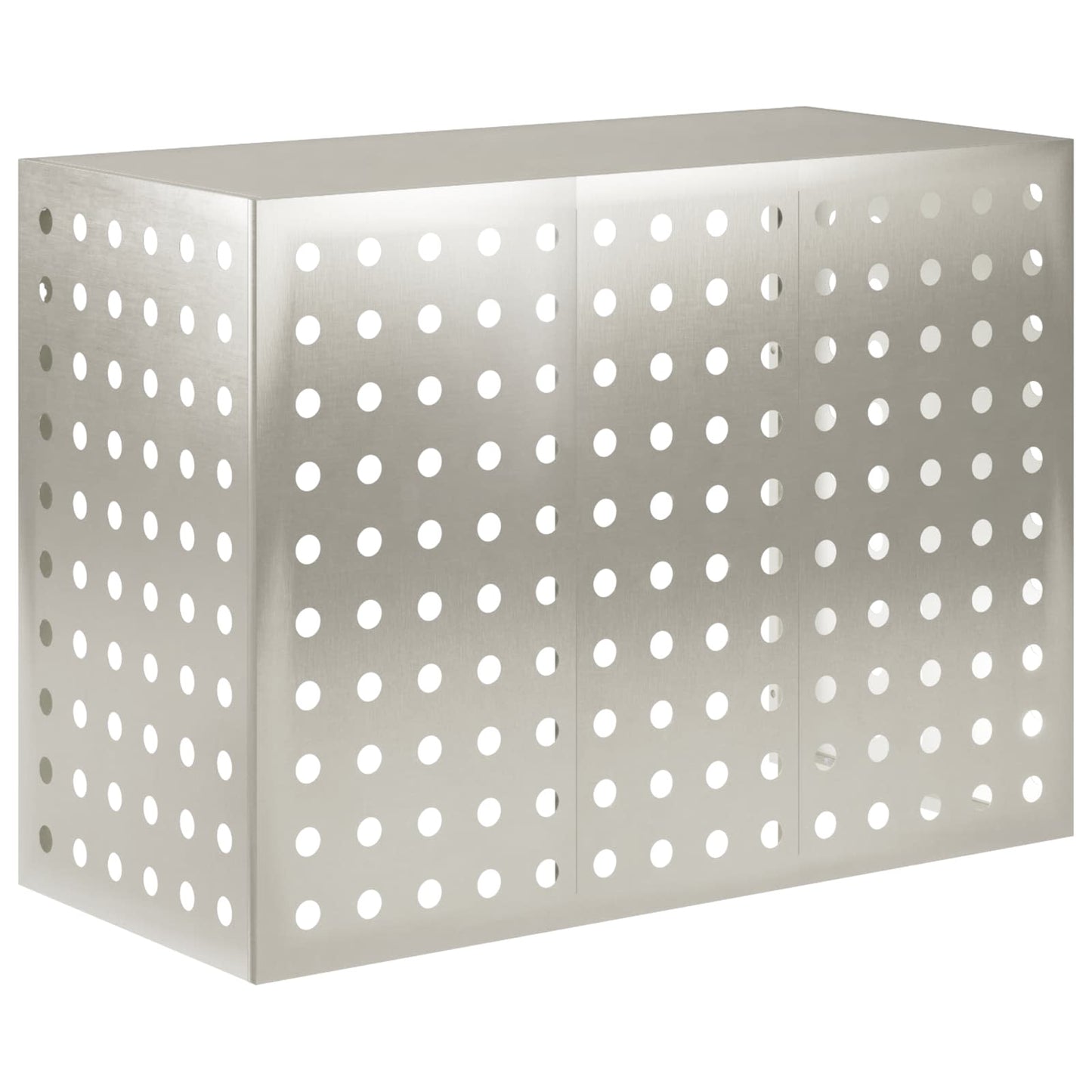 Air Conditioner Cover Silver 110 x 50 x 80 cm Stainless Steel