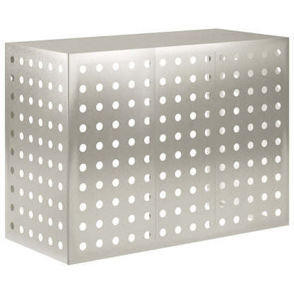 Air Conditioner Cover Silver 110 x 50 x 80 cm Stainless Steel