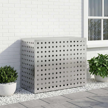 Air Conditioner Cover Silver 110 x 50 x 80 cm Galvanised Steel