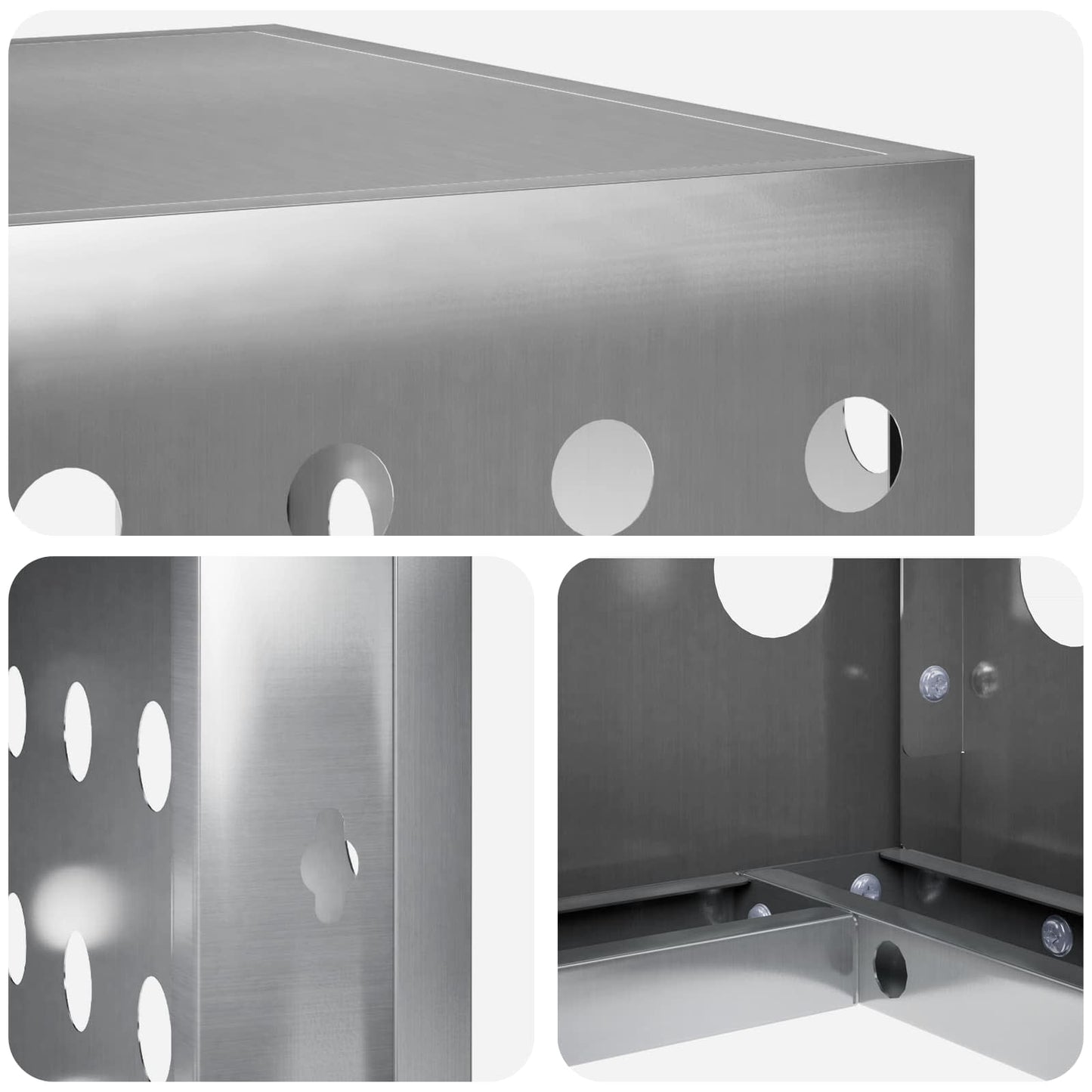 Air Conditioner Cover Silver 110 x 50 x 80 cm Galvanised Steel