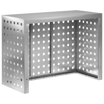 Air Conditioner Cover Silver 110 x 50 x 80 cm Galvanised Steel