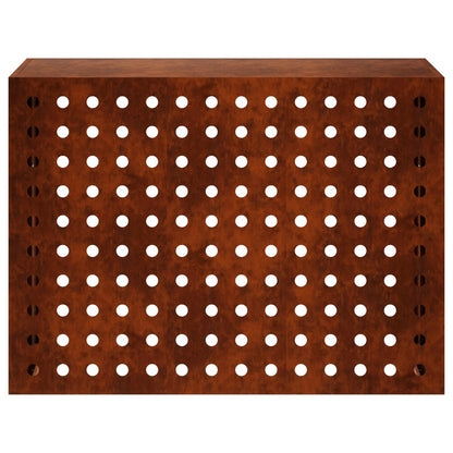 Air Conditioner Cover Rusty 110 x 50 x 80 cm Weathering Steel