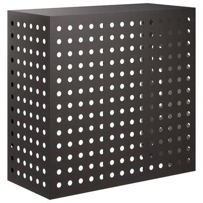 Air Conditioner Cover Black 110 x 50 x 105 cm Steel