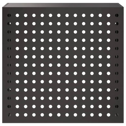 Air Conditioner Cover Black 110 x 50 x 105 cm Steel
