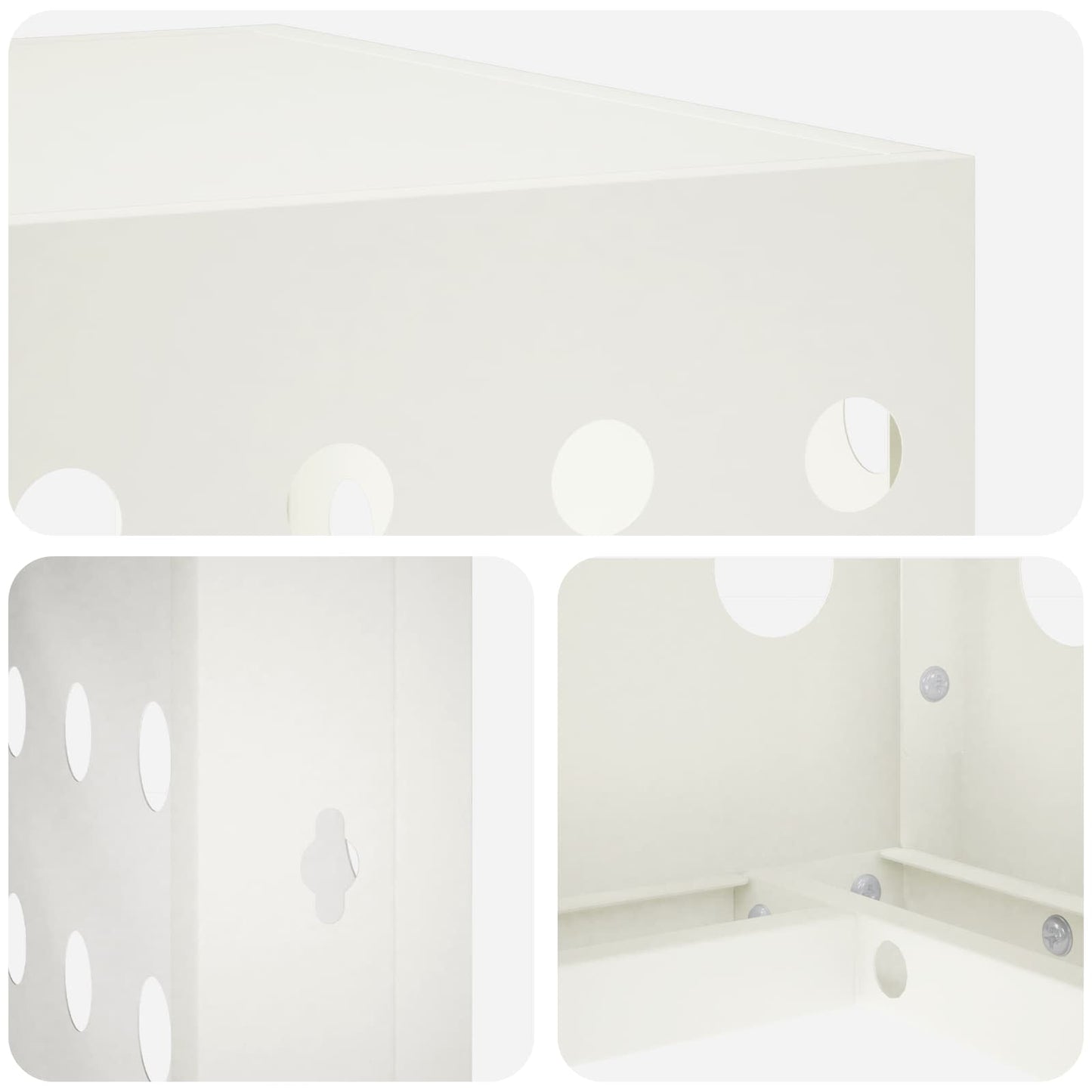 Air Conditioner Cover White 110 x 50 x 105 cm Steel