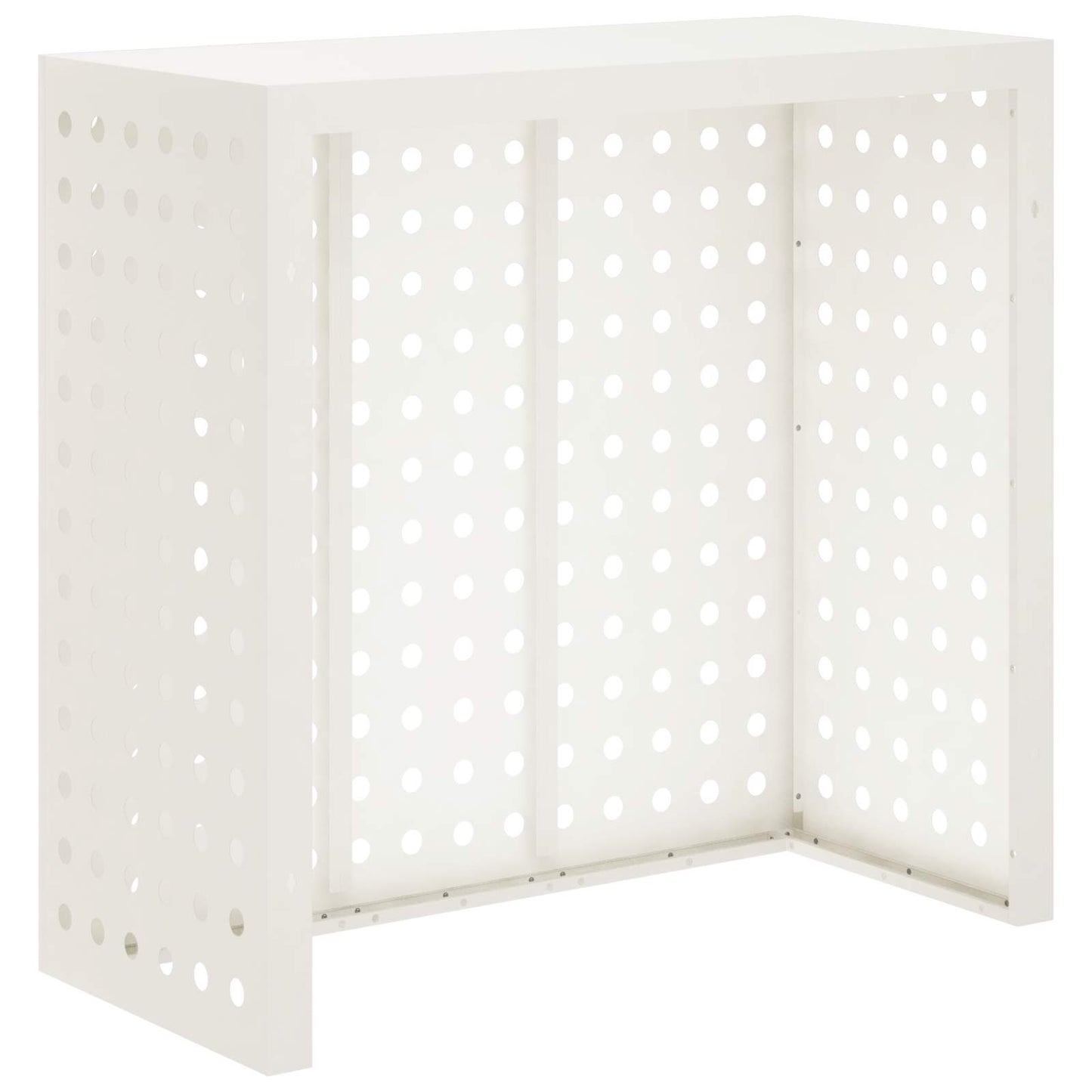 Air Conditioner Cover White 110 x 50 x 105 cm Steel