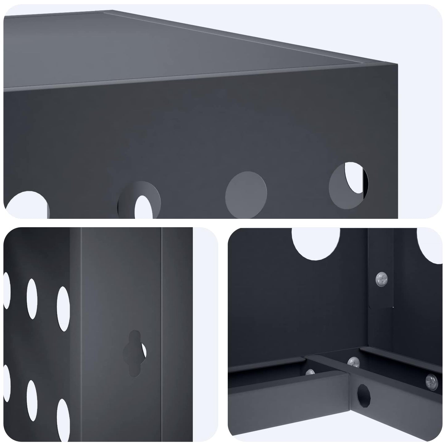 Air Conditioner Cover Anthracite 110 x 50 x 105 cm Steel