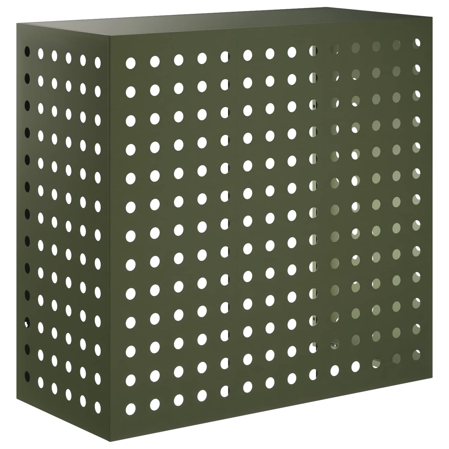 Air Conditioner Cover Olive Green 110 x 50 x 105 cm Steel