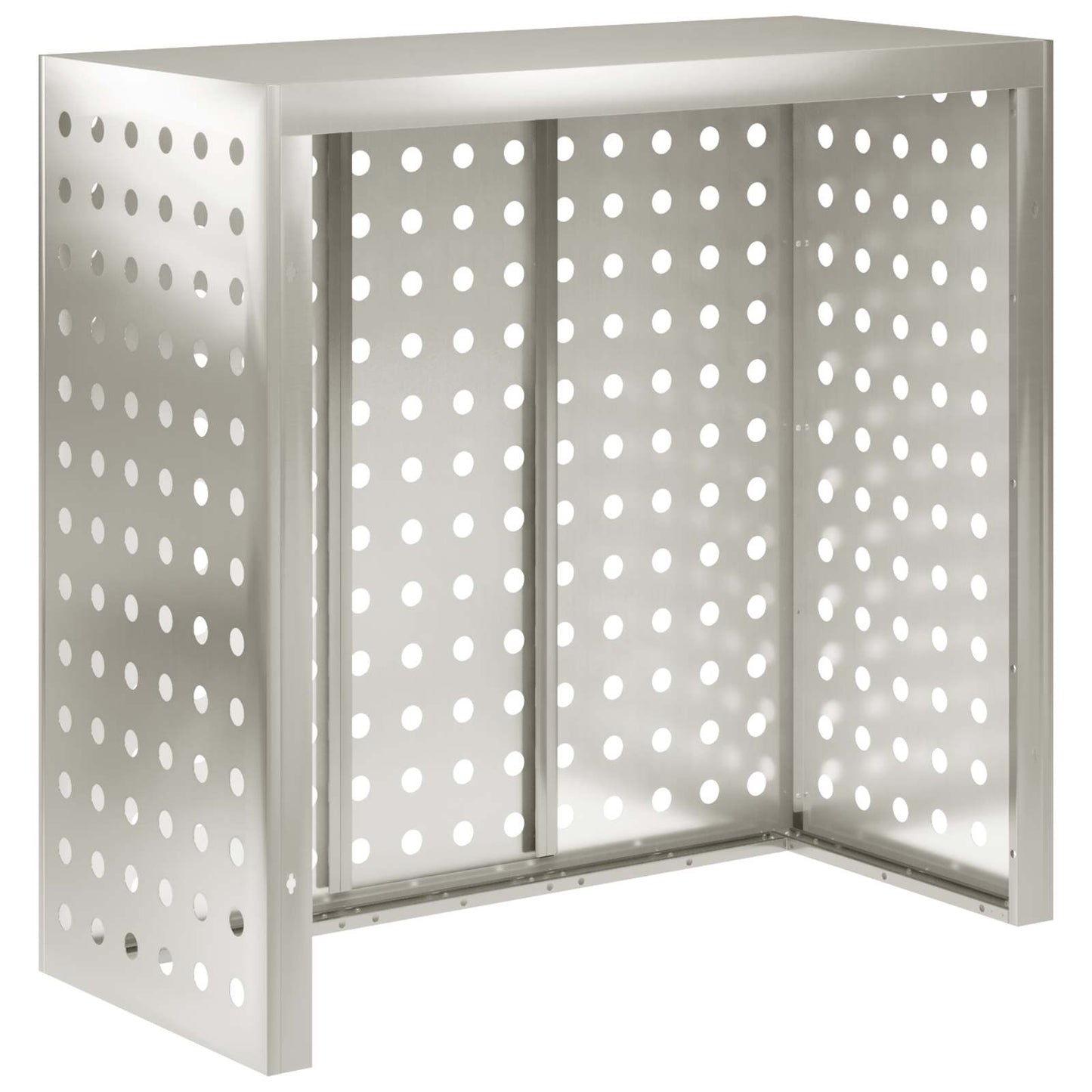 Air Conditioner Cover Silver 110 x 50 x 105 cm Stainless Steel