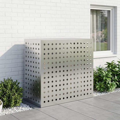 Air Conditioner Cover Silver 110 x 50 x 105 cm Galvanised Steel
