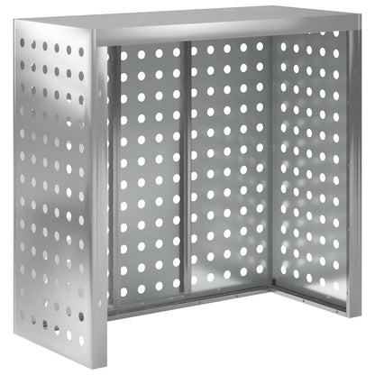 Air Conditioner Cover Silver 110 x 50 x 105 cm Galvanised Steel