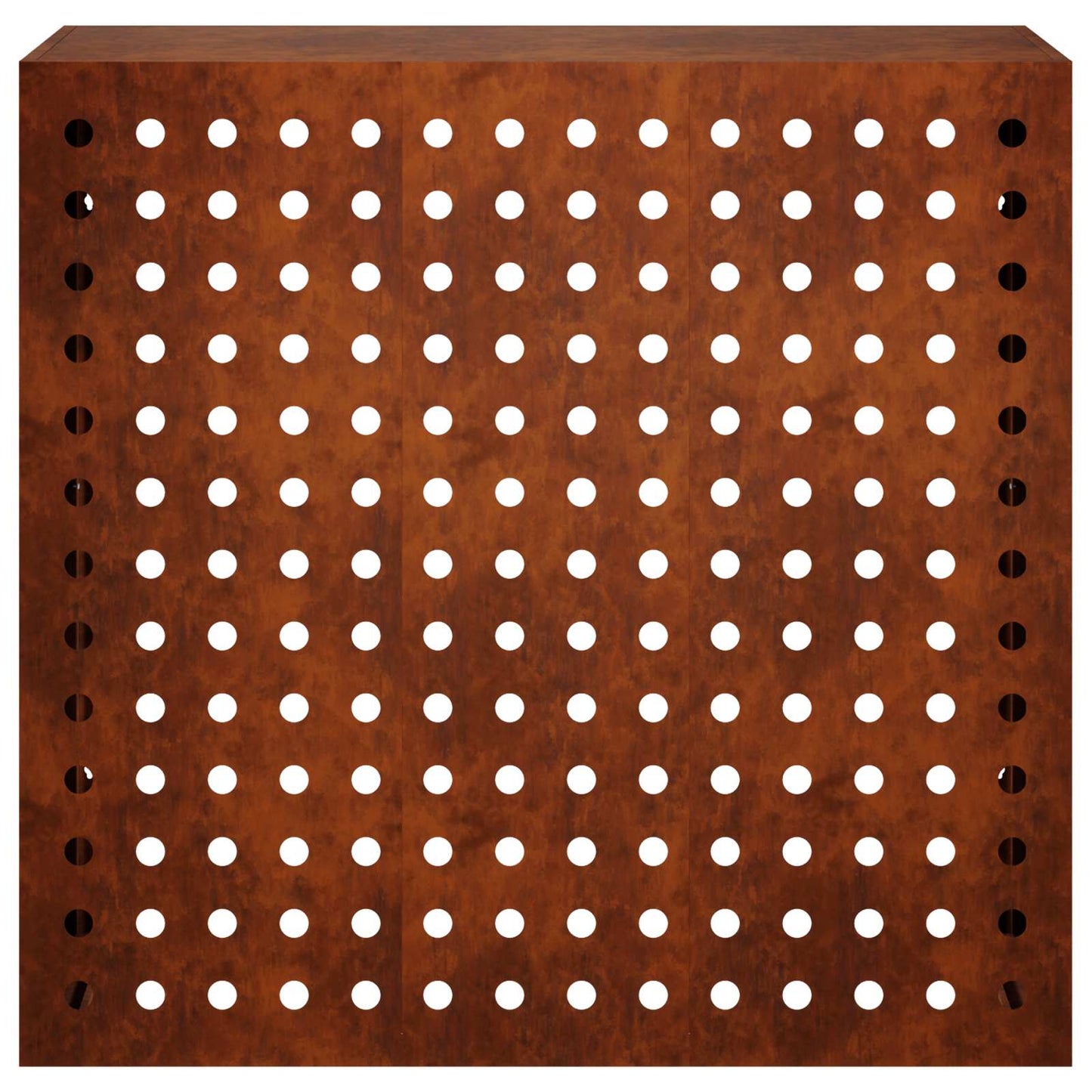Air Conditioner Cover Rusty 110 x 50 x 105 cm Weathering Steel