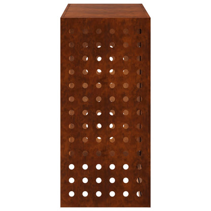 Air Conditioner Cover Rusty 110 x 50 x 105 cm Weathering Steel