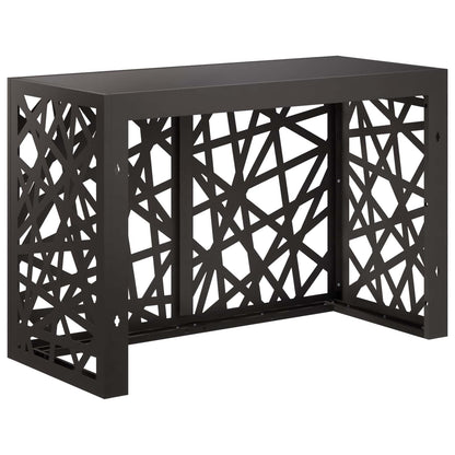 Air Conditioner Cover Black 90 x 40 x 60 cm Steel