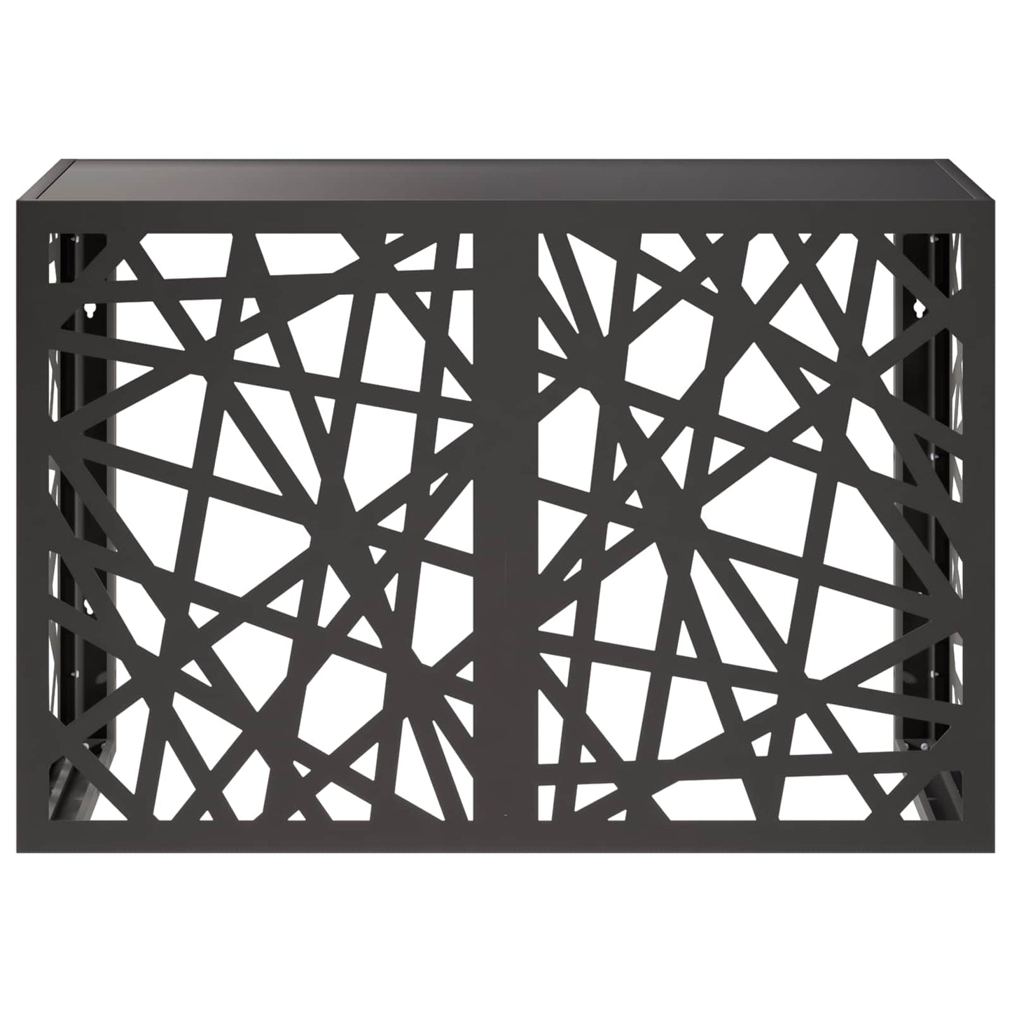 Air Conditioner Cover Black 90 x 40 x 60 cm Steel