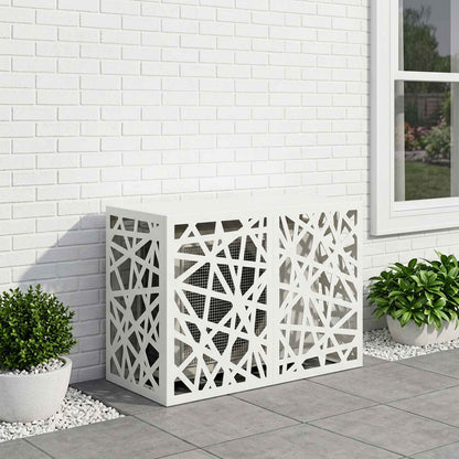 Air Conditioner Cover White 90 x 40 x 60 cm Steel