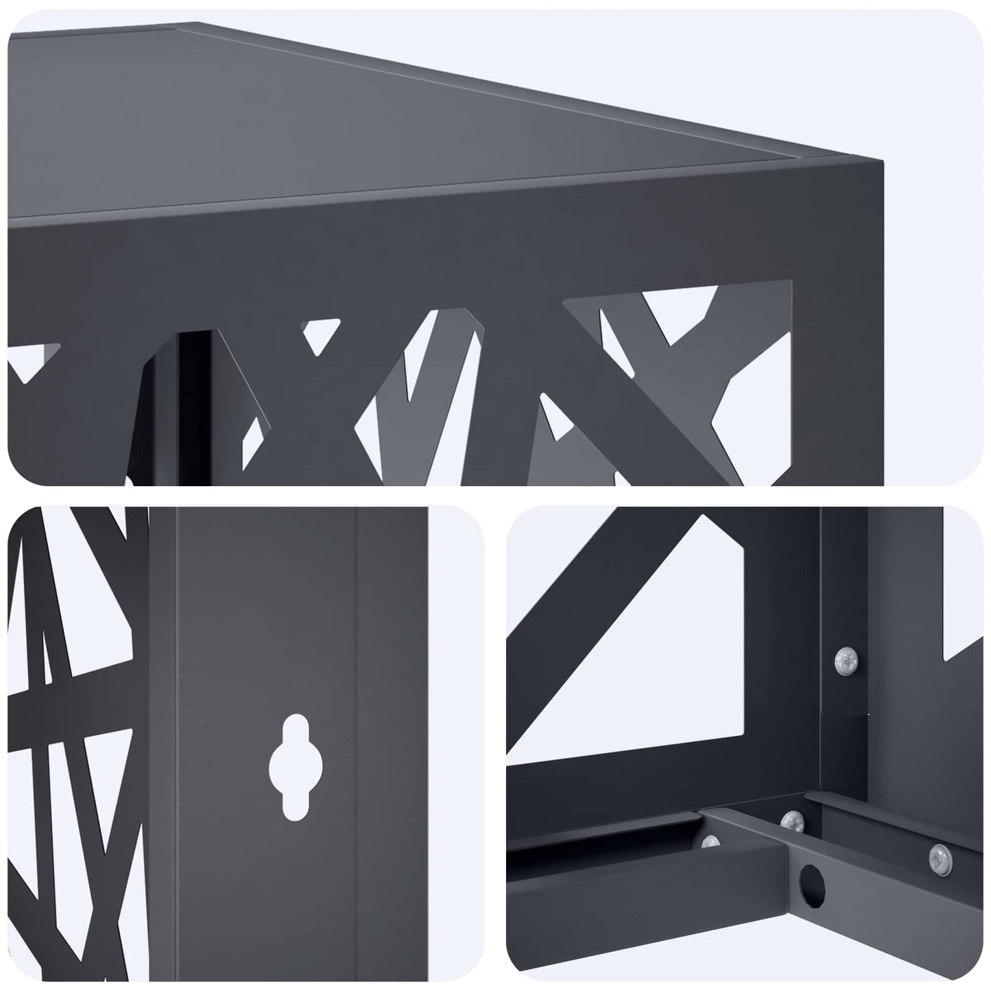 Air Conditioner Cover Anthracite 90 x 40 x 60 cm Steel