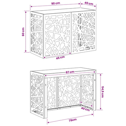 Air Conditioner Cover Anthracite 90 x 40 x 60 cm Steel