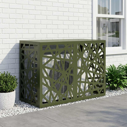 Air Conditioner Cover Olive Green 90 x 40 x 60 cm Steel