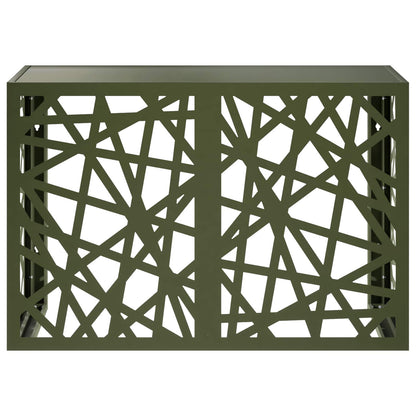 Air Conditioner Cover Olive Green 90 x 40 x 60 cm Steel