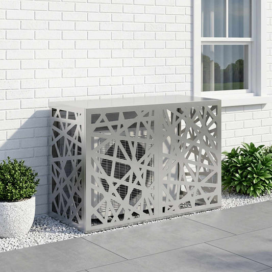 Air Conditioner Cover Silver 90 x 40 x 60 cm Galvanised Steel