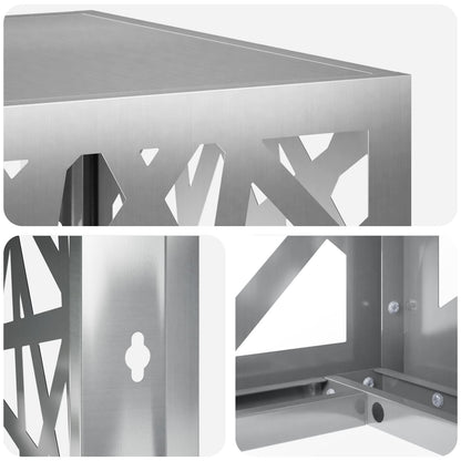 Air Conditioner Cover Silver 90 x 40 x 60 cm Galvanised Steel