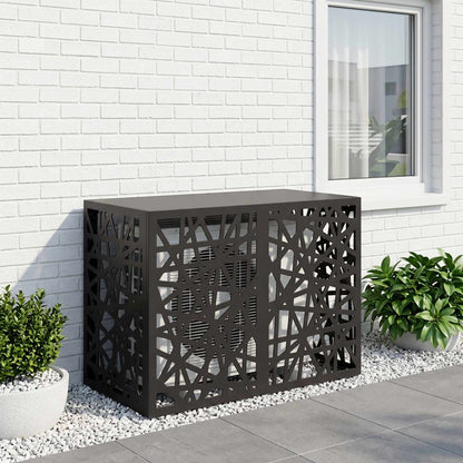 Air Conditioner Cover Black 100 x 50 x 70 cm Steel