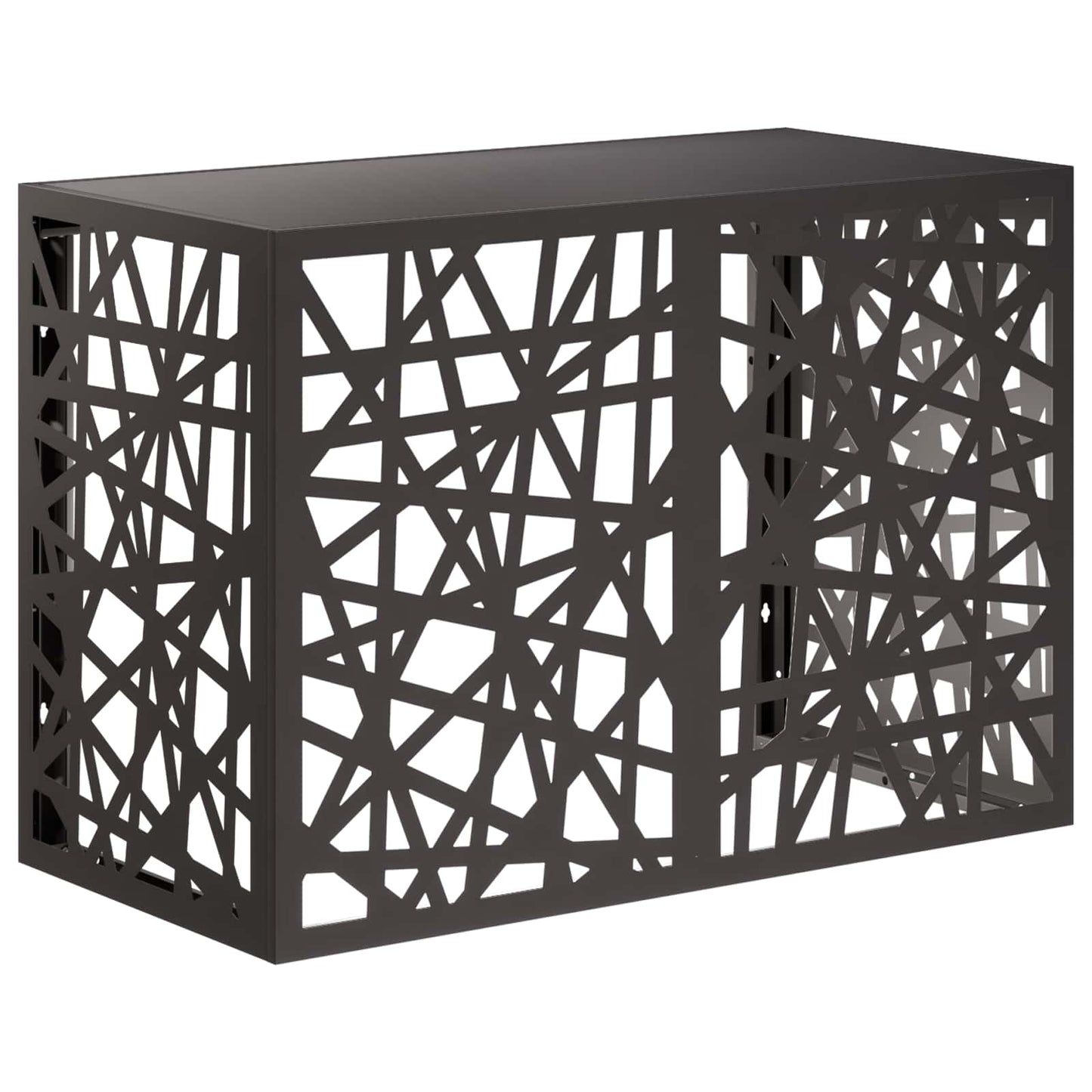 Air Conditioner Cover Black 100 x 50 x 70 cm Steel