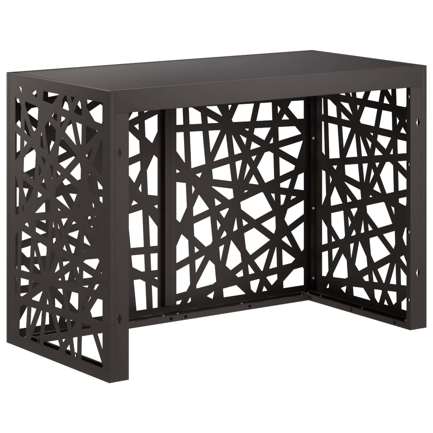 Air Conditioner Cover Black 100 x 50 x 70 cm Steel