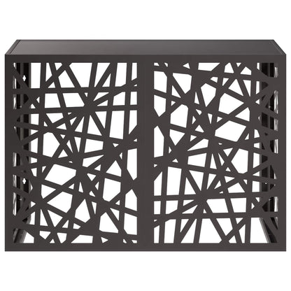 Air Conditioner Cover Black 100 x 50 x 70 cm Steel