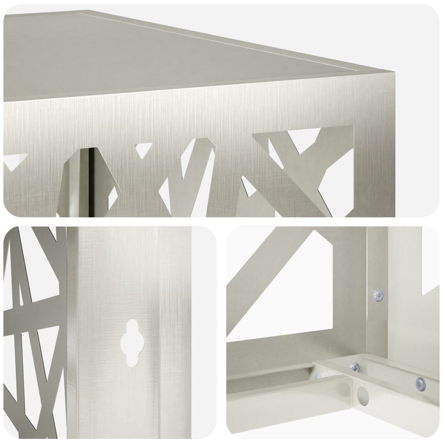 Air Conditioner Cover Silver 100 x 50 x 70 cm Stainless Steel