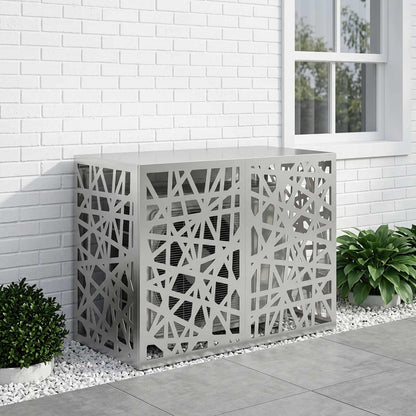 Air Conditioner Cover Silver 100 x 50 x 70 cm Galvanised Steel