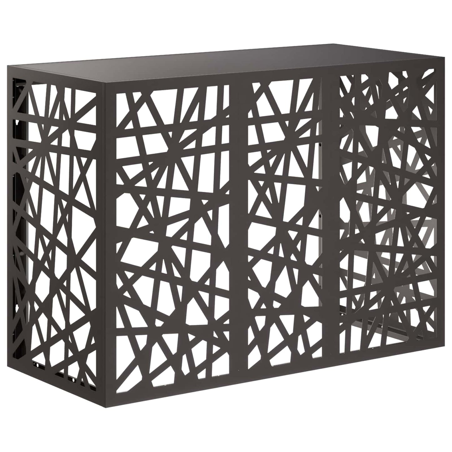 Air Conditioner Cover Black 110 x 50 x 80 cm Steel