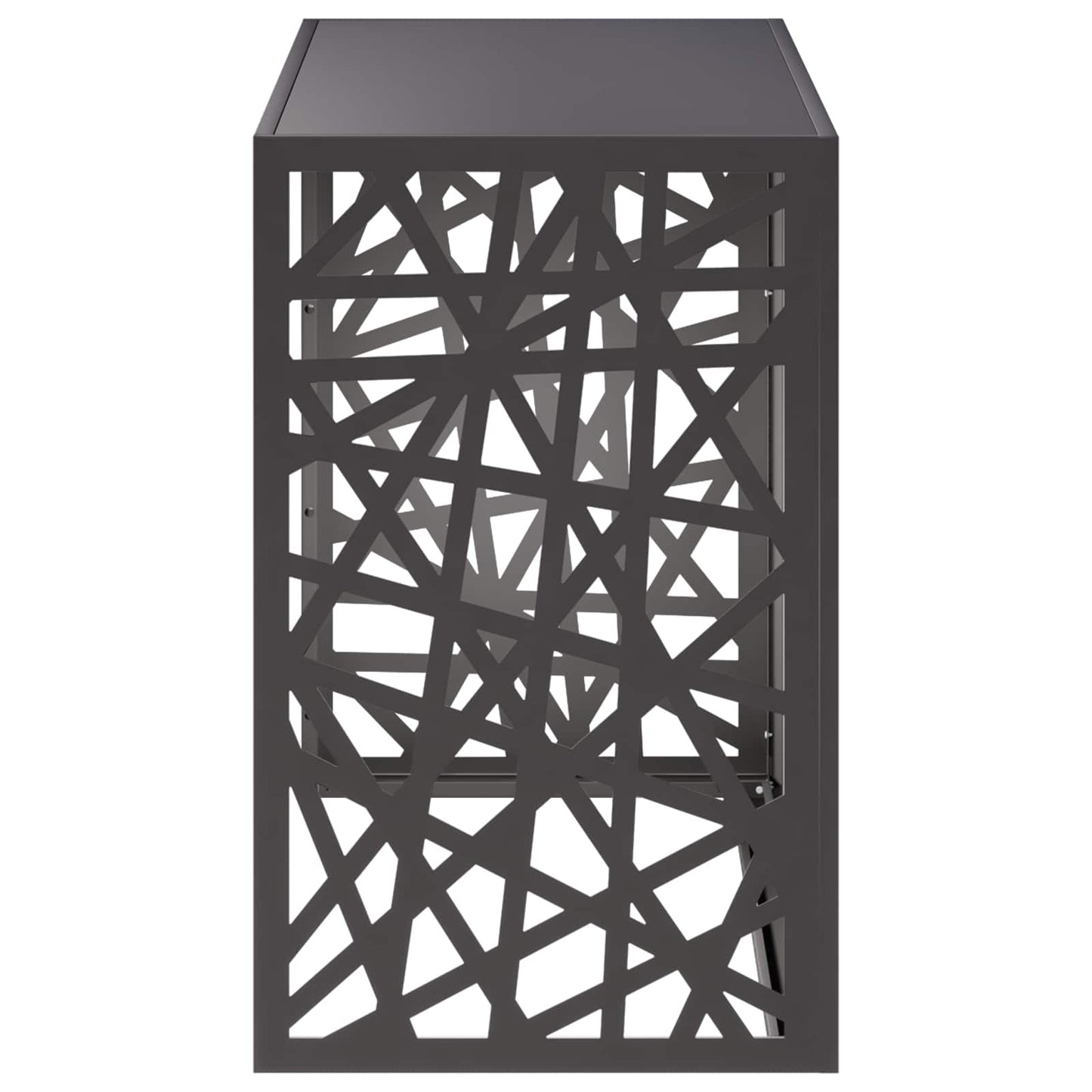 Air Conditioner Cover Black 110 x 50 x 80 cm Steel