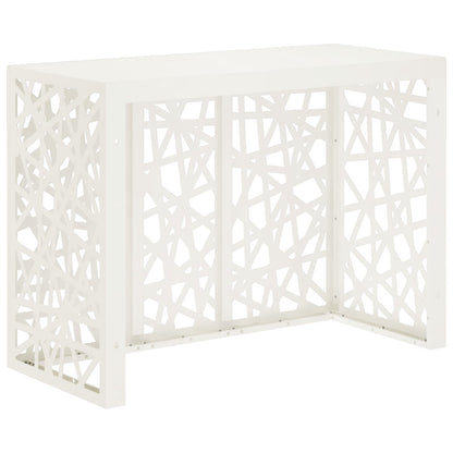 Air Conditioner Cover White 110 x 50 x 80 cm Steel