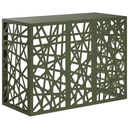 Air Conditioner Cover Olive Green 110 x 50 x 80 cm Steel