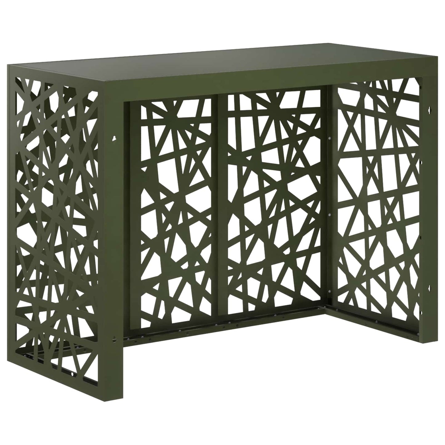 Air Conditioner Cover Olive Green 110 x 50 x 80 cm Steel