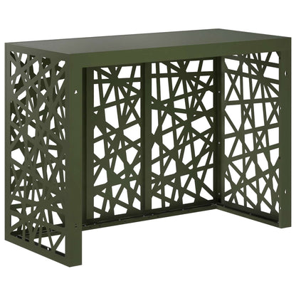 Air Conditioner Cover Olive Green 110 x 50 x 80 cm Steel