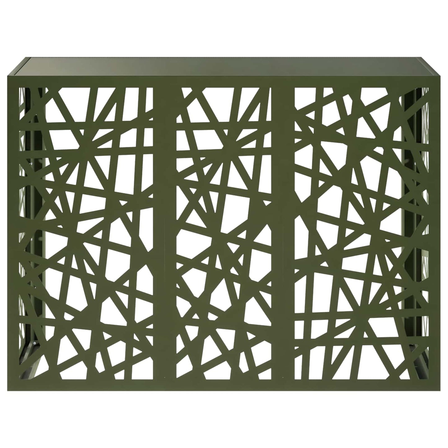 Air Conditioner Cover Olive Green 110 x 50 x 80 cm Steel