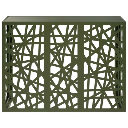 Air Conditioner Cover Olive Green 110 x 50 x 80 cm Steel