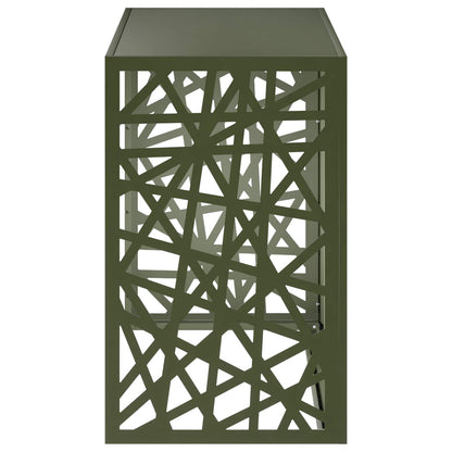 Air Conditioner Cover Olive Green 110 x 50 x 80 cm Steel