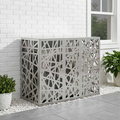 Air Conditioner Cover Silver 110 x 50 x 80 cm Galvanised Steel
