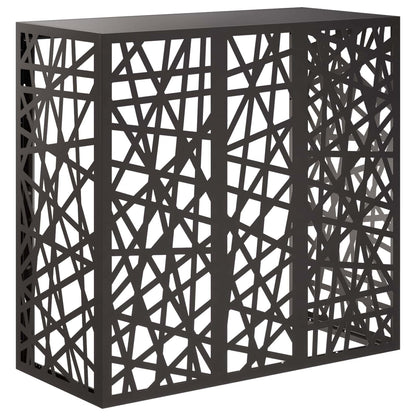 Air Conditioner Cover Black 110 x 50 x 105 cm Steel