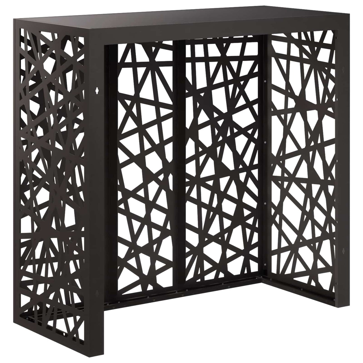 Air Conditioner Cover Black 110 x 50 x 105 cm Steel