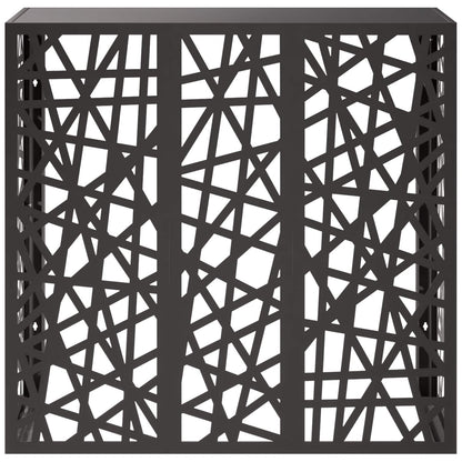 Air Conditioner Cover Black 110 x 50 x 105 cm Steel